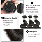 Body Wave Bundles Brazilian Human Hair Weave Bundles 3/4 Bundles Deal Top Quality Human Hair